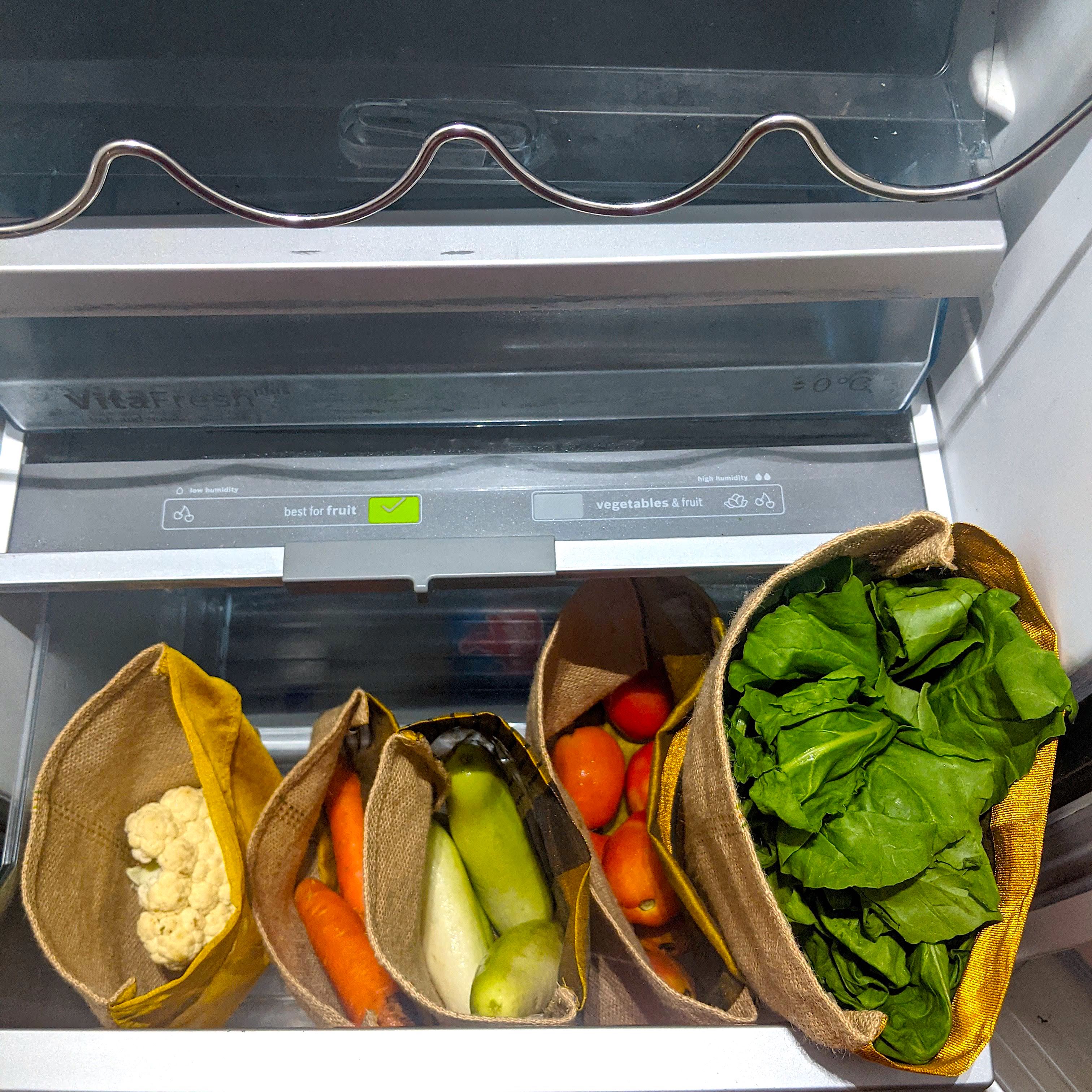 SHOBJI Fridge Bag Set for Veggies and Fruits - Image 12