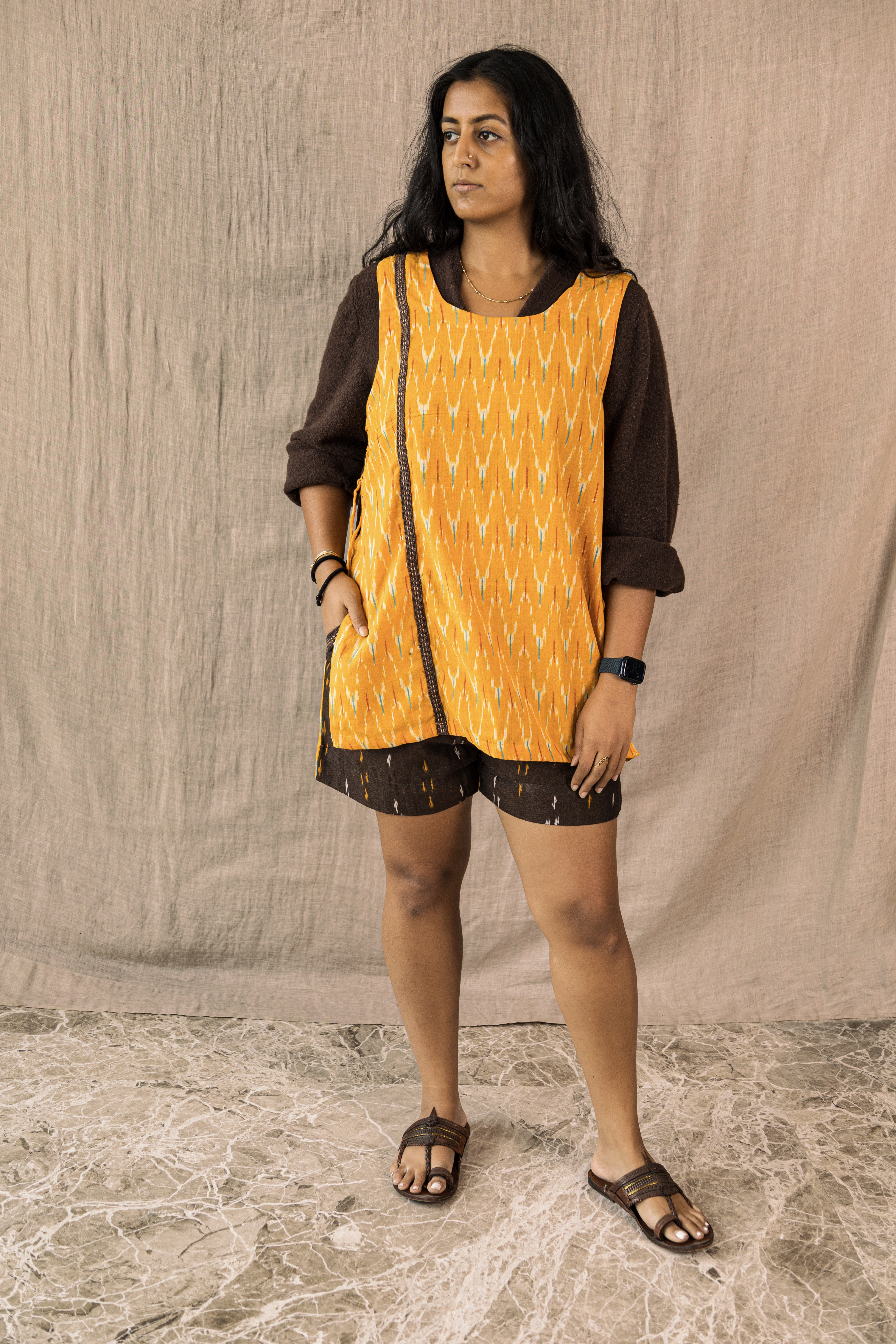 SHAAJ Shorts SUNFLOWER - Only Top