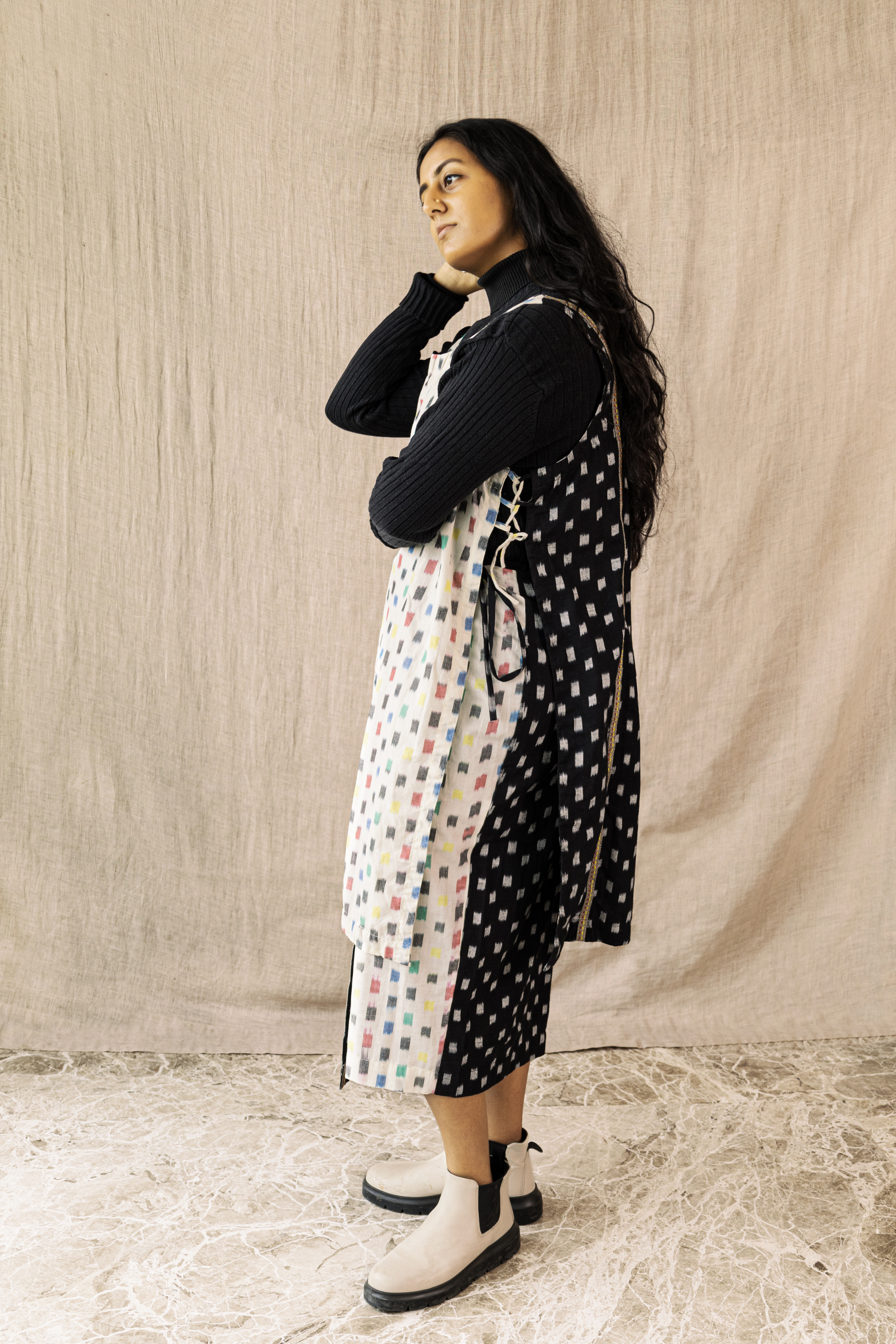 SHAAJ Maxi BLACKnWHITE Coord Set - only Top