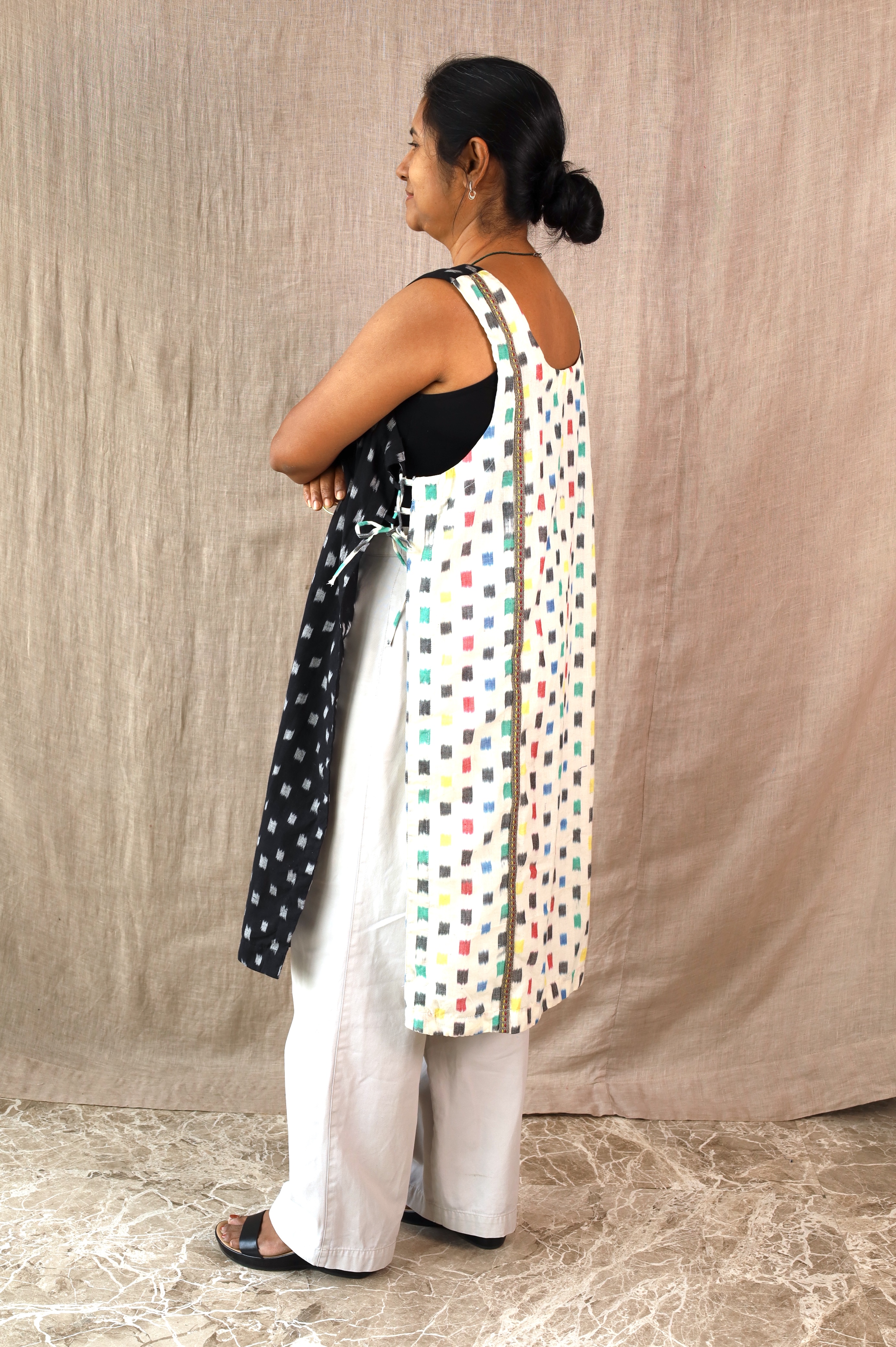 SHAAJ Maxi BLACKnWHITE Coord Set - only Top - Image 3